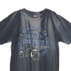 HARLEY DAVIDSON Mens Black Graphic T-Shirt M Cotton Crew Neck Short Sleeve