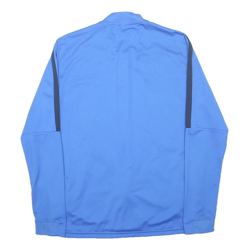 NIKE Mens Blue Zip Jacket XL Polyester Blend Plain Sportswear Fitness Training