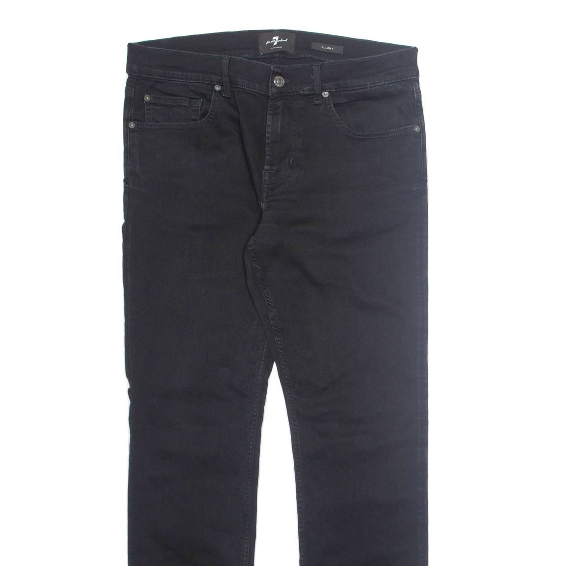 7 FOR ALL MANKIND Womens Trousers Black Regular Tapered W34 L32