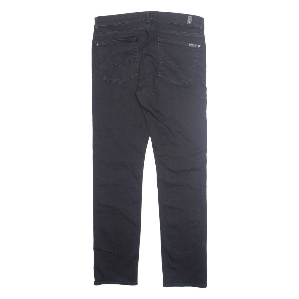 7 FOR ALL MANKIND Womens Trousers Black Regular Tapered W34 L32
