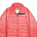 COLUMBIA Womens Red Outdoor Jacket XL Polyester Puffer Zip Lightweight Warm