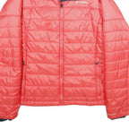 COLUMBIA Womens Red Outdoor Jacket XL Polyester Puffer Zip Lightweight Warm