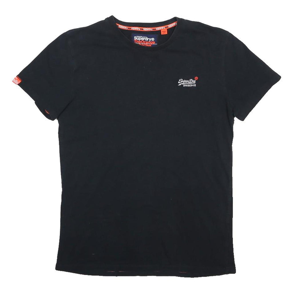 SIPERDRY Mens Black Graphic T-Shirt M Short Sleeve Crew Neck Classic Fit Cotton