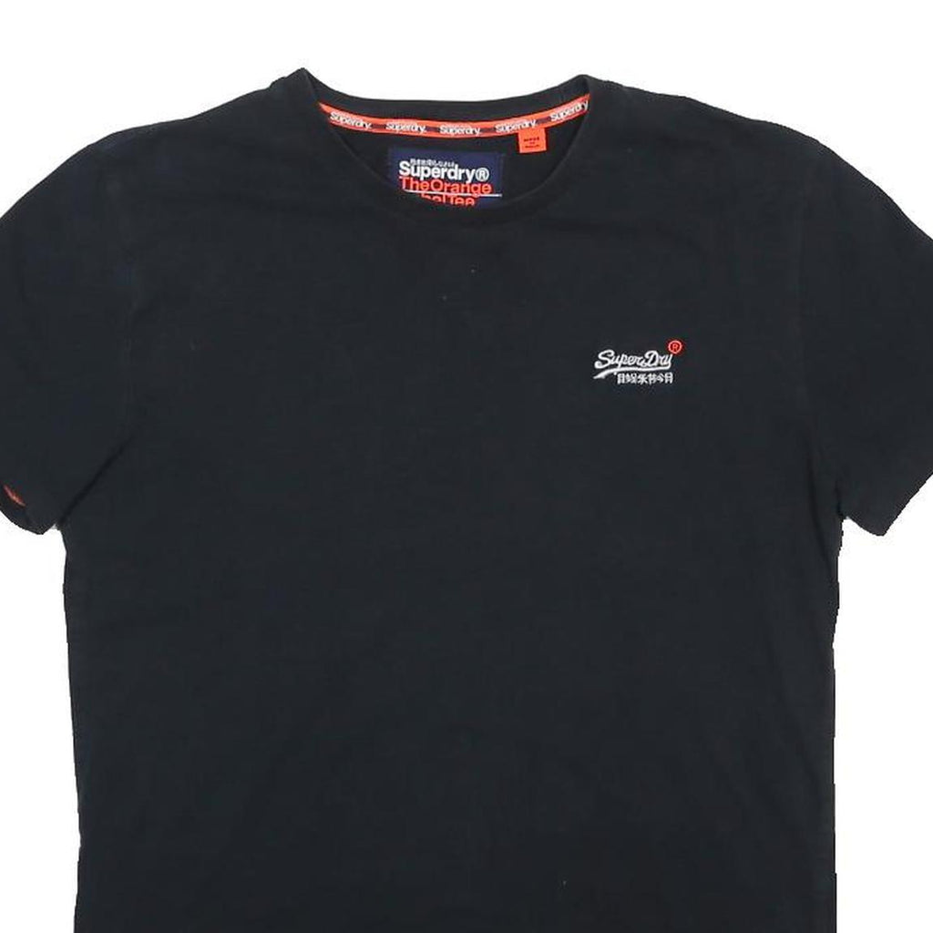 SIPERDRY Mens Black Graphic T-Shirt M Short Sleeve Crew Neck Classic Fit Cotton