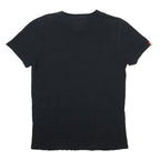 SIPERDRY Mens Black Graphic T-Shirt M Short Sleeve Crew Neck Classic Fit Cotton