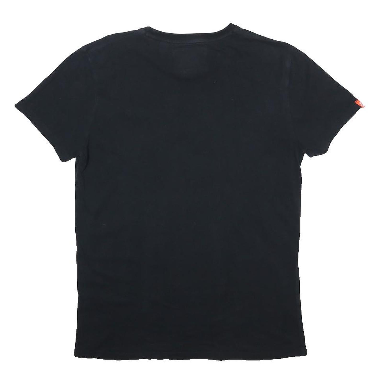 SIPERDRY Mens Black Graphic T-Shirt M Short Sleeve Crew Neck Classic Fit Cotton