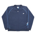 NIKE Mens Navy Blue Athletic Jacket XL Polyester Zip Plain Sportswear