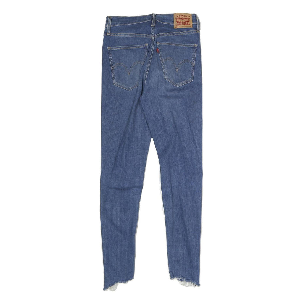 LEVI'S Womens Jeans Blue Slim Skinny Denim Light W26 L25 Ripped Distressed