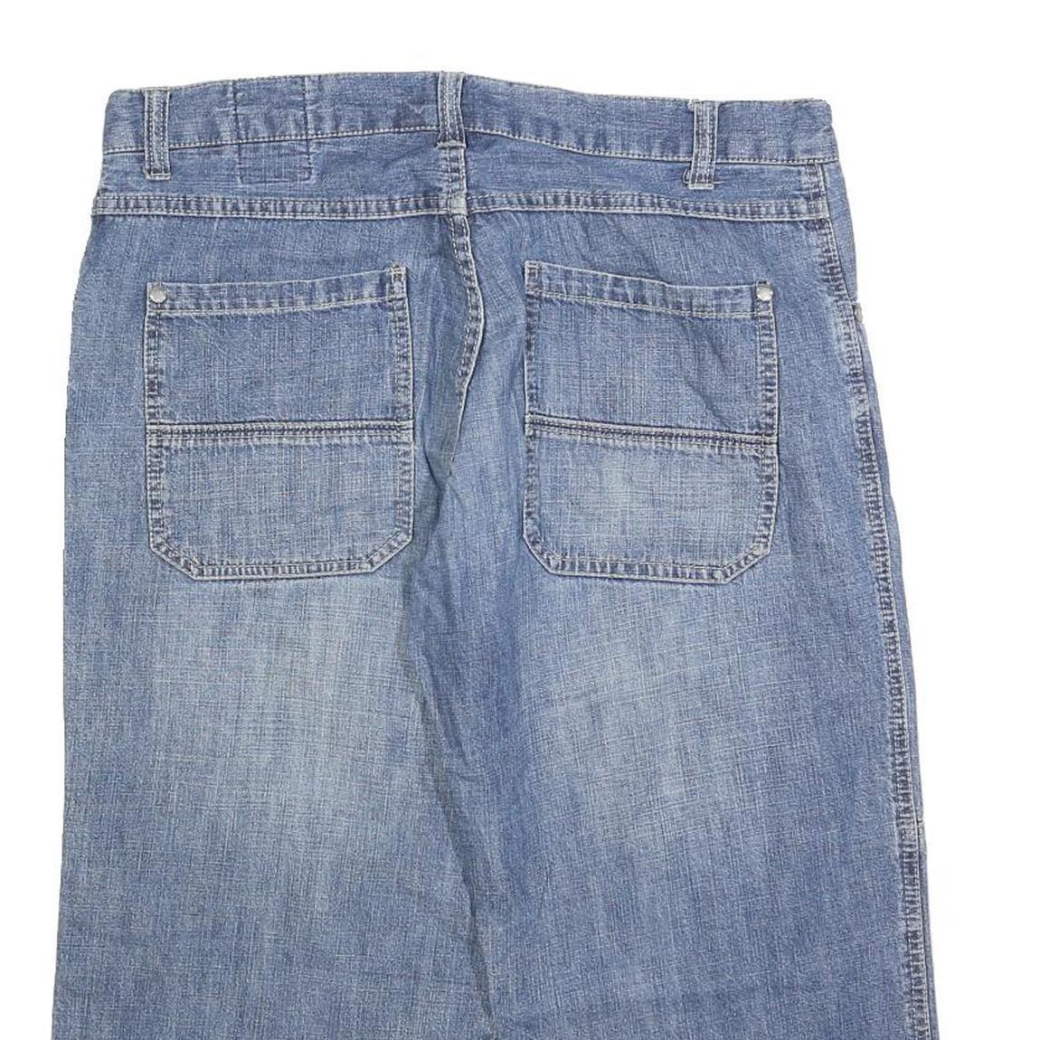 LERROS Mens Shorts Blue Casual Denim M W33 Cotton Blend Comfortable Fit