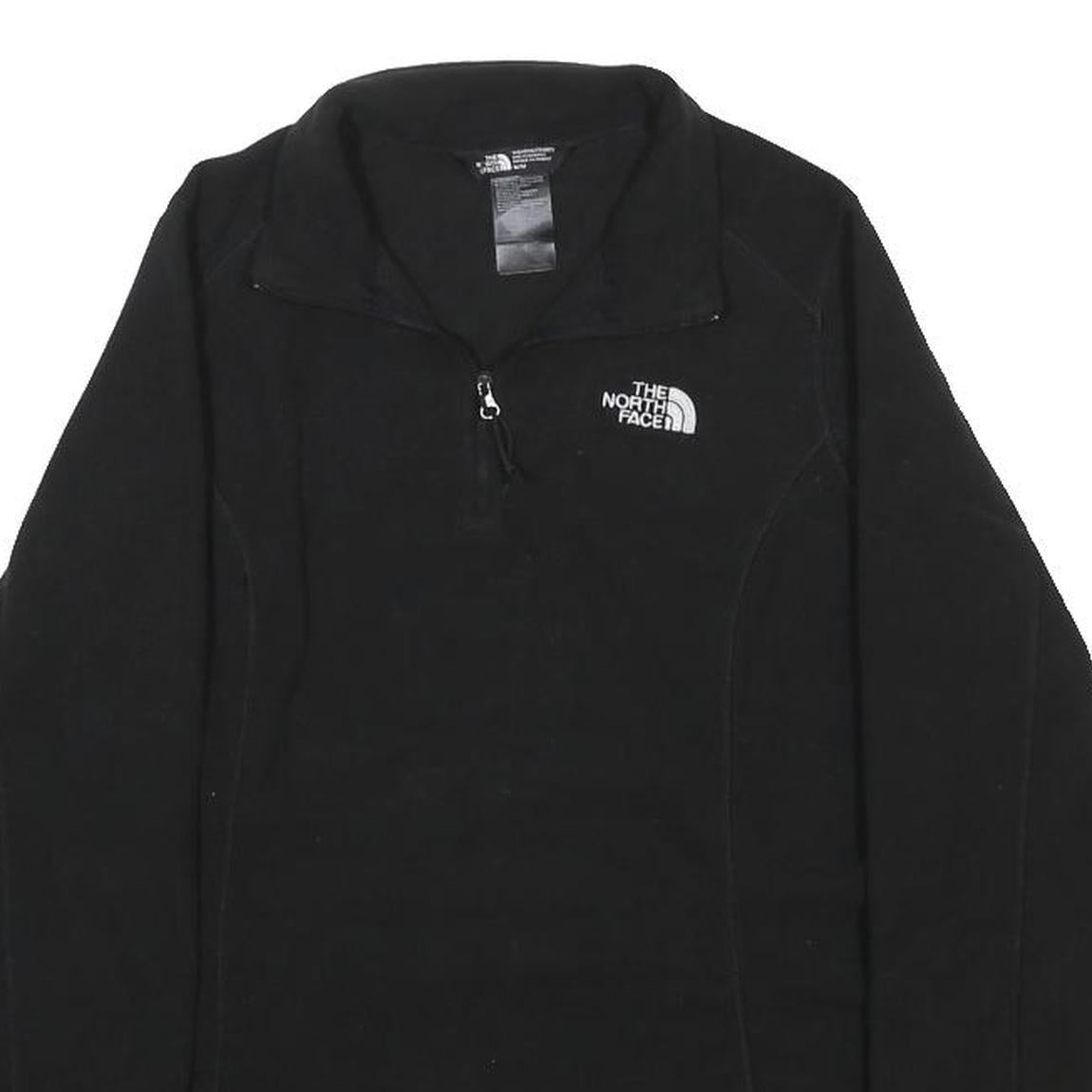 THE NORTH FACE Womens Black Plain Pullover Jumper Crew Neck Basic Knit Size M