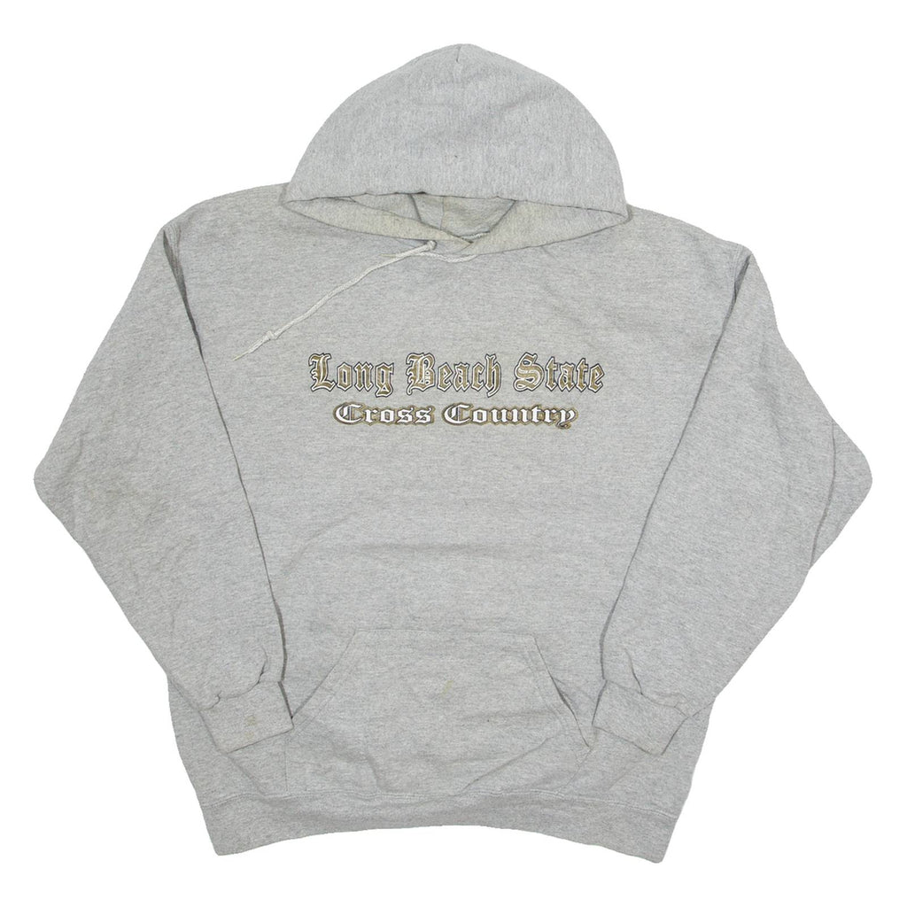 LEE Long Beach State Cross Country Mens Grey Hoodie USA M