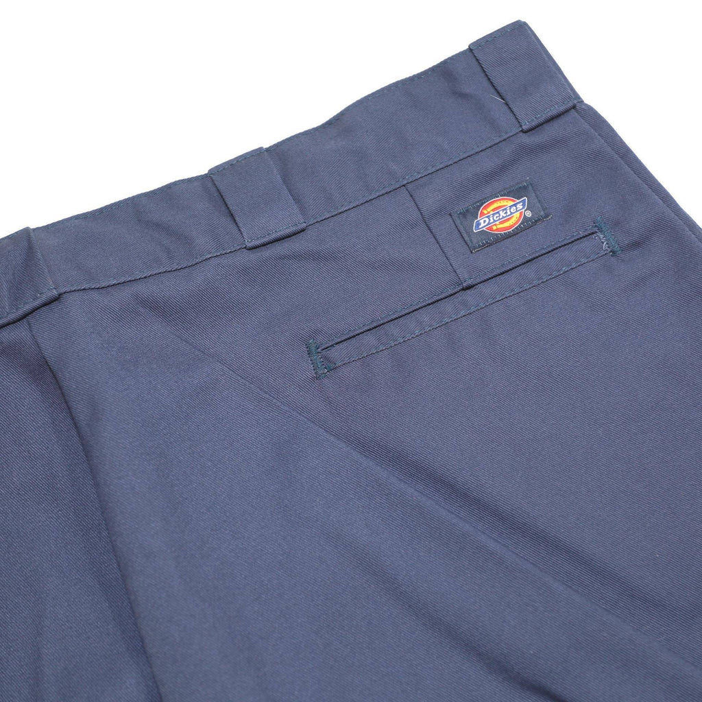 DICKIES Mens Cotton Blend Blue Regular Straight Trousers W40 L29 Workwear Zip