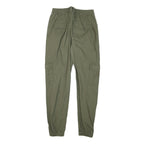 CLOCKHOUSE Womens Cotton Blend Green Relaxed Cargo Trousers W26 L28 Utility Zip