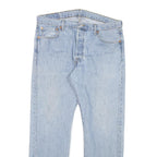 LEVI'S Mens Cotton Blend Blue Regular Straight Trousers W36 L29 Classic Zip