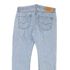 LEVI'S Mens Cotton Blend Blue Regular Straight Trousers W36 L29 Classic Zip