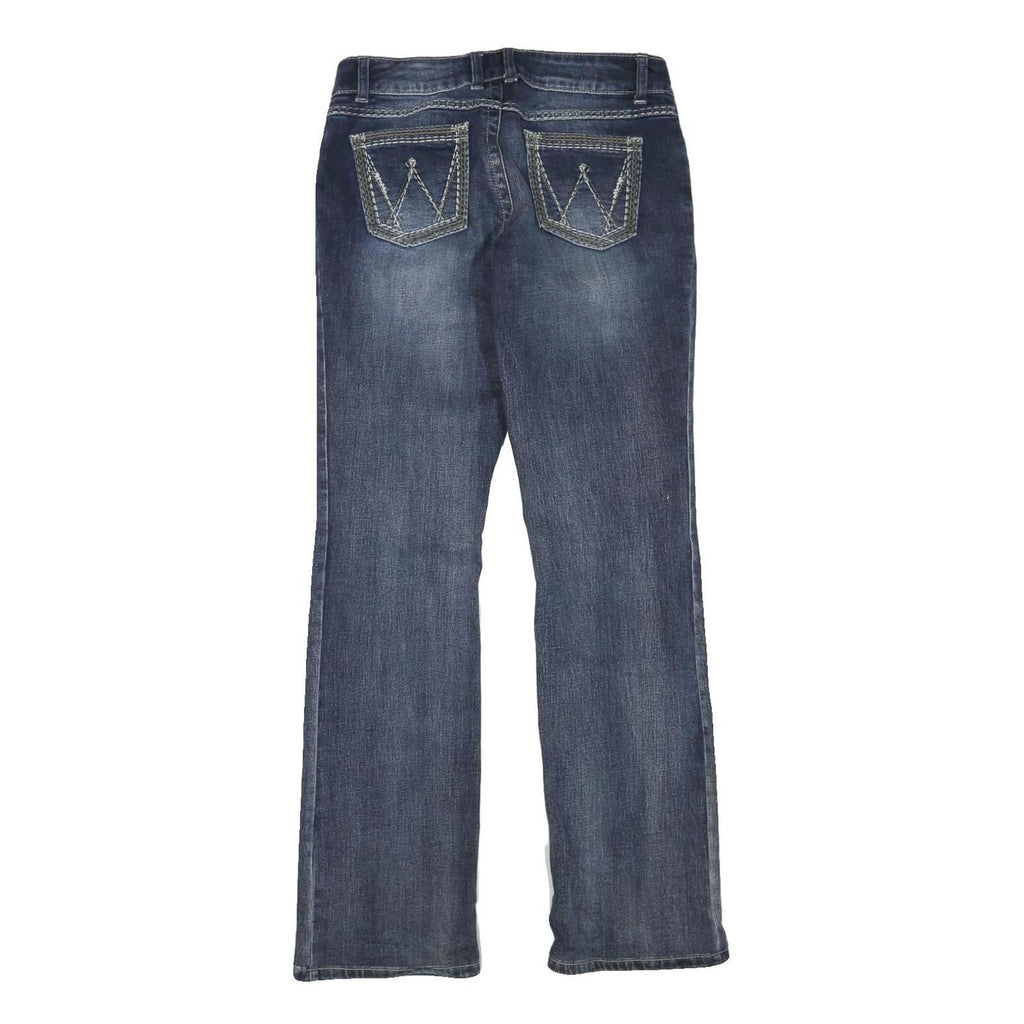 WRANGLER Womens Blue Regular Bootcut Denim Medium W30 L33 Classic Cotton Blend