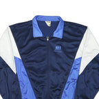 FRANK SHORTER Mens Navy & Blue Sports Jacket XL Polyester Blend Zip Track Top