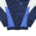 FRANK SHORTER Mens Navy & Blue Sports Jacket XL Polyester Blend Zip Track Top