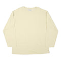WOMEN Mens Cream Sweatshirt Crew Neck XL Cotton Blend Casual Comfortable