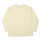 WOMEN Mens Cream Sweatshirt Crew Neck XL Cotton Blend Casual Comfortable