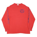 HANES Mens Red Mammoth Mountain Graphic Long Sleeve Crew Neck XL Ski T-Shirt