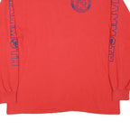 HANES Mens Red Mammoth Mountain Graphic Long Sleeve Crew Neck XL Ski T-Shirt