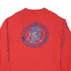 HANES Mens Red Mammoth Mountain Graphic Long Sleeve Crew Neck XL Ski T-Shirt