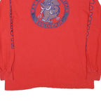 HANES Mens Red Mammoth Mountain Graphic Long Sleeve Crew Neck XL Ski T-Shirt