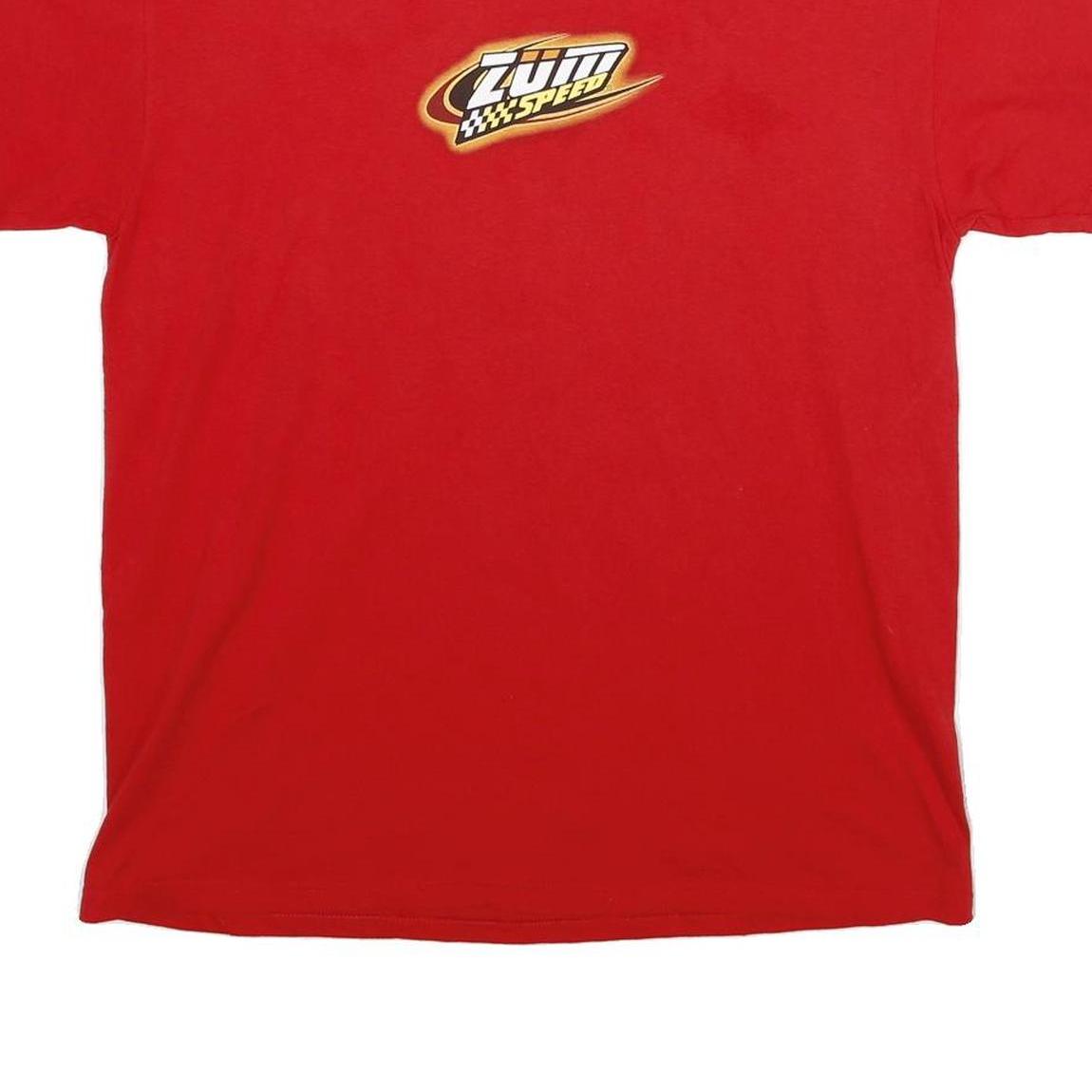 DELTA PRO WEIGHT Mens Red Graphic T-Shirt M Short Sleeve Round Neck Burnout