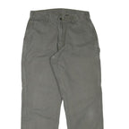 CARHARTT Mens Regular Fit Grey Cotton Blend Trousers W30 L31 Workwear Utility