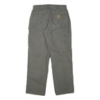 CARHARTT Mens Regular Fit Grey Cotton Blend Trousers W30 L31 Workwear Utility