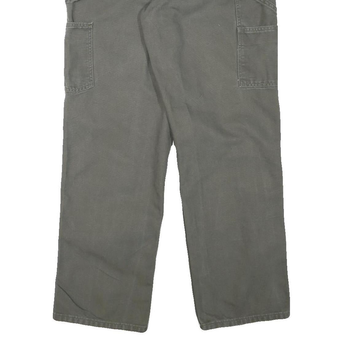 CARHARTT Mens Regular Fit Grey Cotton Blend Trousers W30 L31 Workwear Utility