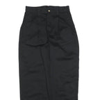 BASIC EDITIONS Womens Cotton Blend Black Regular Fit Straight Trousers W28 L30