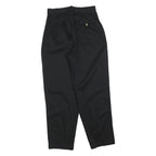 BASIC EDITIONS Womens Cotton Blend Black Regular Fit Straight Trousers W28 L30