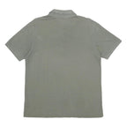 KAPPA Mens Grey Short Sleeve Plain Polo Shirt L Cotton Casual Sportswear