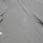 KAPPA Mens Grey Short Sleeve Plain Polo Shirt L Cotton Casual Sportswear