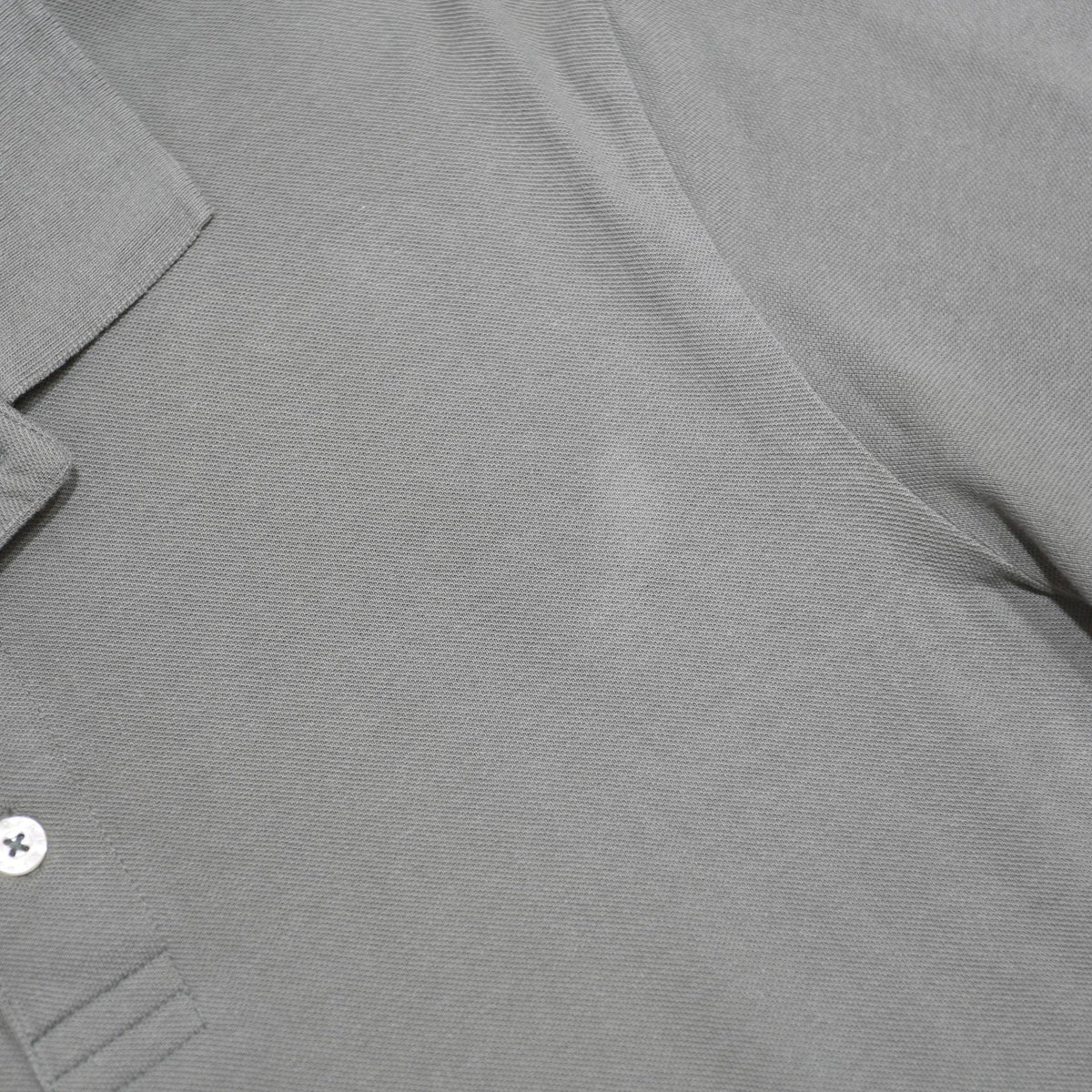 KAPPA Mens Grey Short Sleeve Plain Polo Shirt L Cotton Casual Sportswear