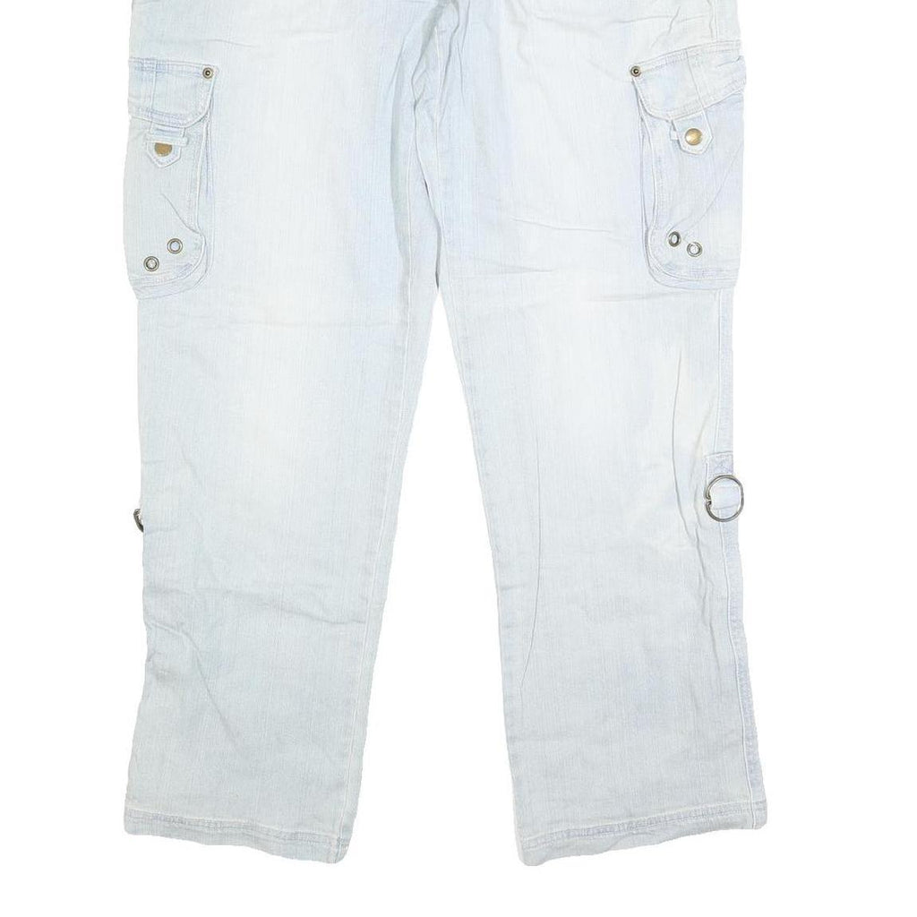 JOHN BANER Mens Jeans Light Blue Regular Regular Cotton Blend W34 L32 Cargo