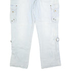 JOHN BANER Mens Jeans Light Blue Regular Regular Cotton Blend W34 L32 Cargo