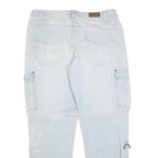 JOHN BANER Mens Jeans Light Blue Regular Regular Cotton Blend W34 L32 Cargo