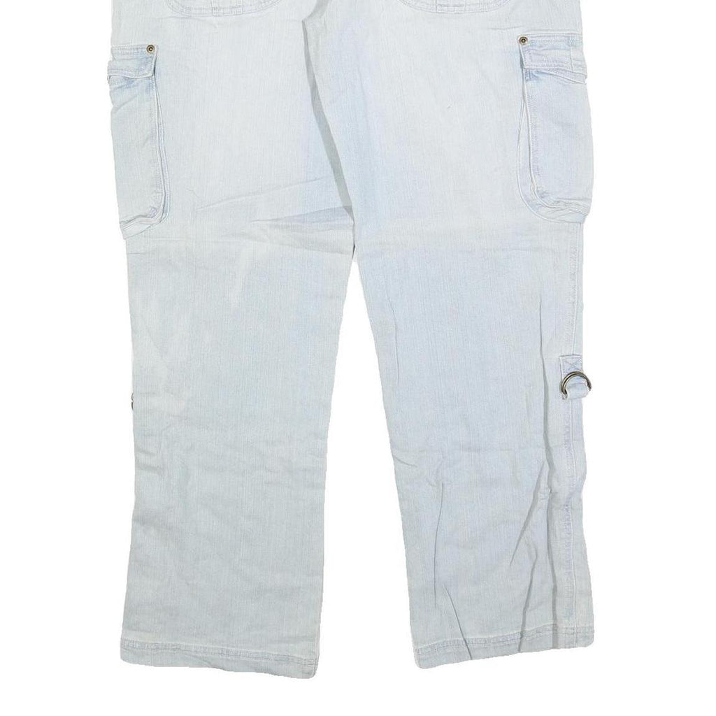 JOHN BANER Mens Jeans Light Blue Regular Regular Cotton Blend W34 L32 Cargo