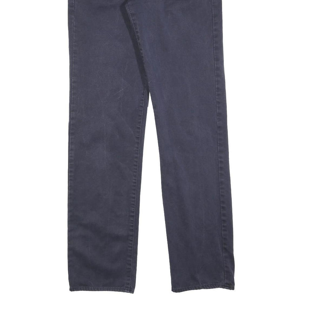 CALVIN KLEIN JEANS Womens Cotton Blend Blue Slim Straight Trousers W27 L32