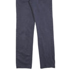 CALVIN KLEIN JEANS Womens Cotton Blend Blue Slim Straight Trousers W27 L32