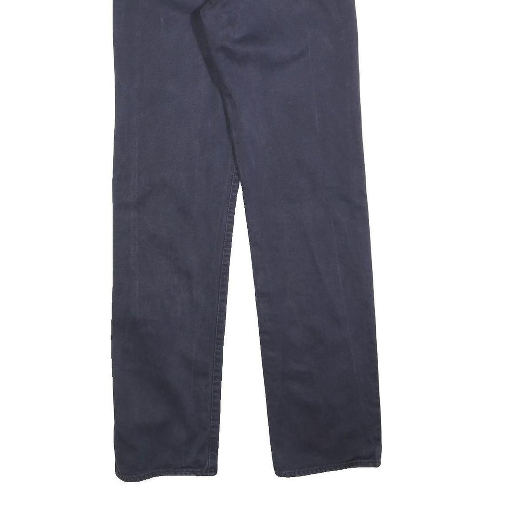 CALVIN KLEIN JEANS Womens Cotton Blend Blue Slim Straight Trousers W27 L32