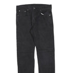 LEVI'S 502 Mens Jeans Black Slim Skinny Denim Medium W30 L32 Stylish Zip