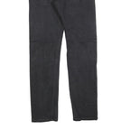 LEVI'S 502 Mens Jeans Black Slim Skinny Denim Medium W30 L32 Stylish Zip