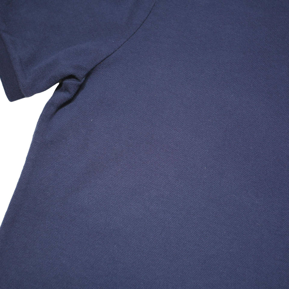 POLO RALPH LAUREN Mens Blue Red Logo Short Sleeve Polo Shirt S Classic Fit