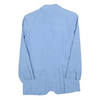 OLIVER GRANT Womens Blue Linen Blend Classic Jacket S Plain Button Organic