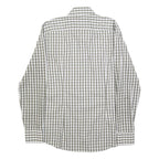 BOSS HUGO BOSS Mens Green & White Check Shirt M Cotton Classic Smart