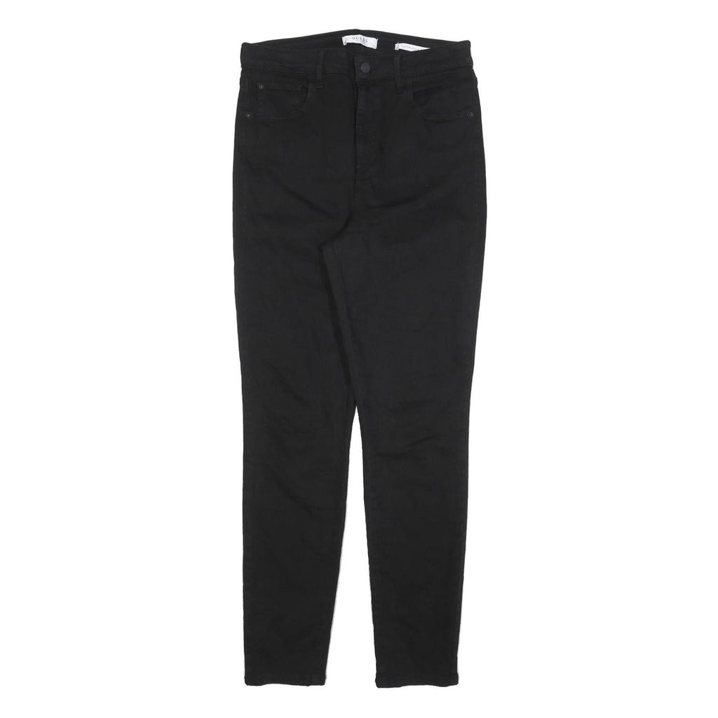 GUESS Womens Jeans Black Slim Skinny Denim W30 L30 Zip Cotton Blend Stylish